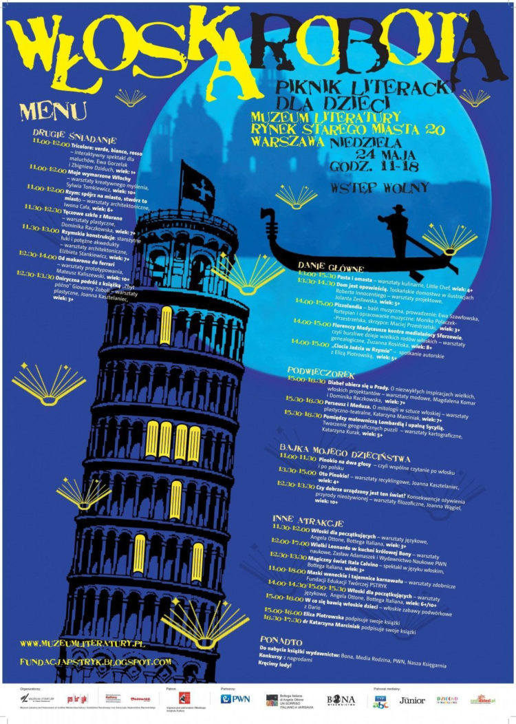 Piknik literacki dla dzieci „Włoska robota”