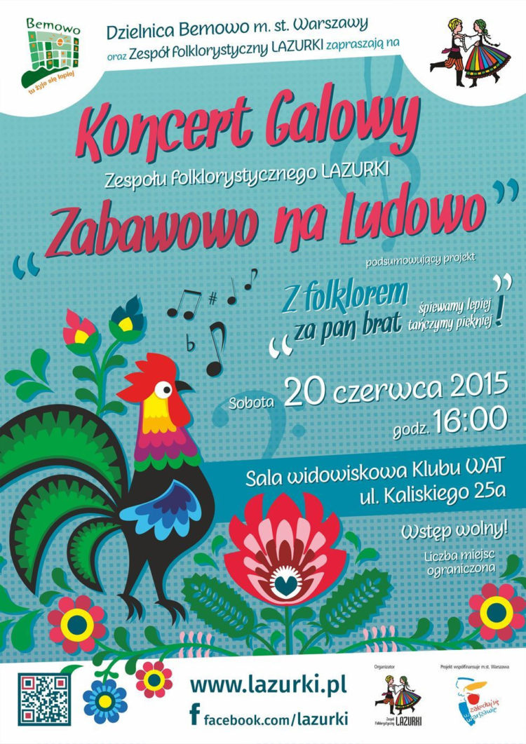 Koncert Galowy Zespołu Folklorystycznego „LAZURKI”