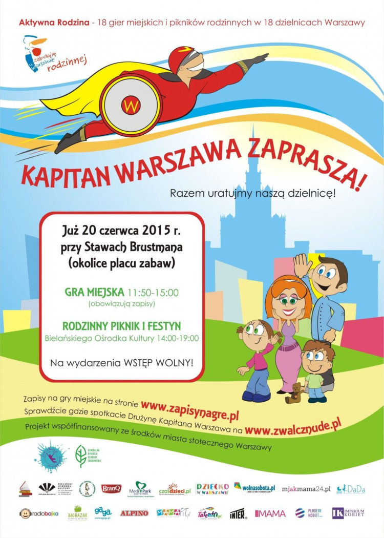 Ogłaszamy nabór na Superbohaterów! Kapitan Warszawa szuka właśnie Ciebie! Weź udział w rodzinnej grze miejskiej!