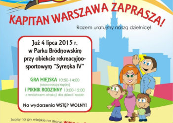 Ogłaszamy nabór na Superbohaterów!  Kapitan Warszawa szuka właśnie Ciebie! Weź udział w rodzinnej grze miejskiej!