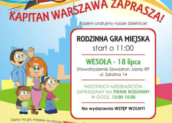 Ogłaszamy nabór na Superbohaterów!  Kapitan Warszawa szuka właśnie Ciebie! Weź udział w rodzinnej grze miejskiej!
