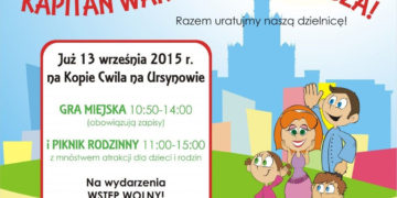 Ogłaszamy nabór na Superbohaterów!  Kapitan Warszawa szuka właśnie Ciebie! Weź udział w rodzinnej grze miejskiej!
