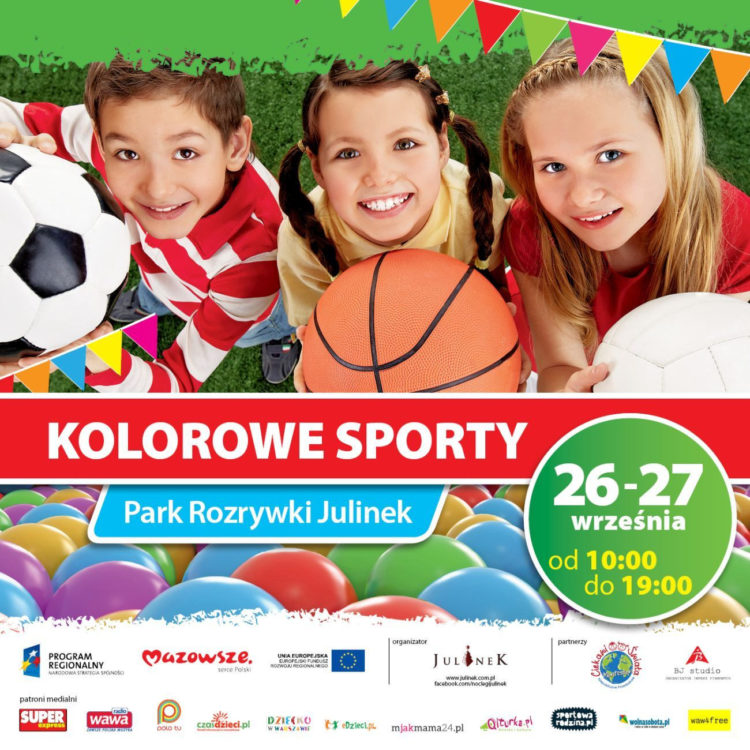 Kolorowe Sporty w Parku Rozrywki Julinek