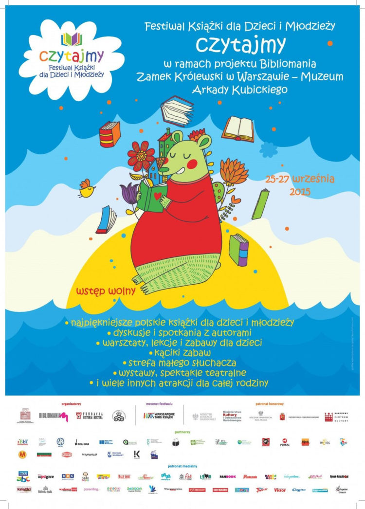 Już 25-27 września Festiwal Książki dla Dzieci i Młodzieży „Czytajmy”