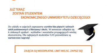 Chodzisz do szkoły a już teraz interesujesz się biznesem i tematami ekonomicznymi? EUD to  miejsce dla  Ciebie