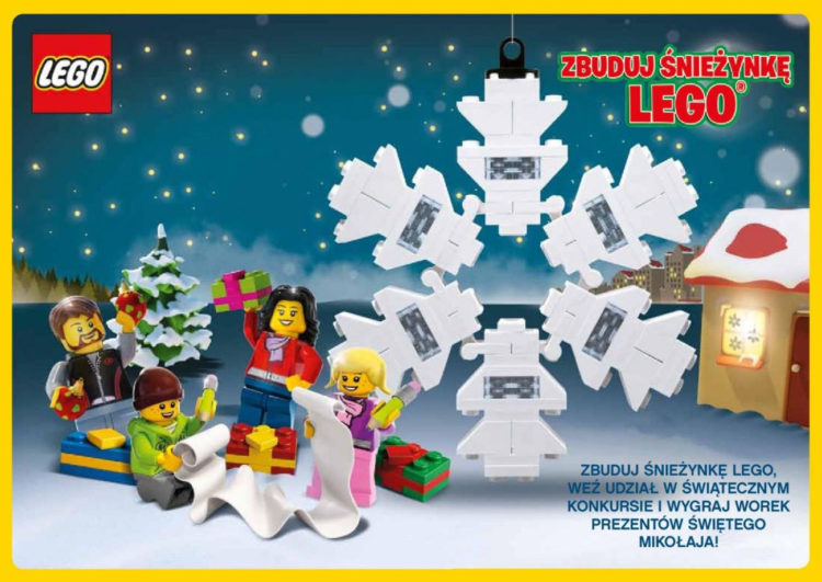 ZBUDUJ ŚNIEŻYNKĘ LEGO, WEŹ UDZIAŁ W ŚWIĄTECZNYM KONKURSIE  I WYGRAJ WOREK PREZENTÓW ŚWIĘTEGO MIKOŁAJA!