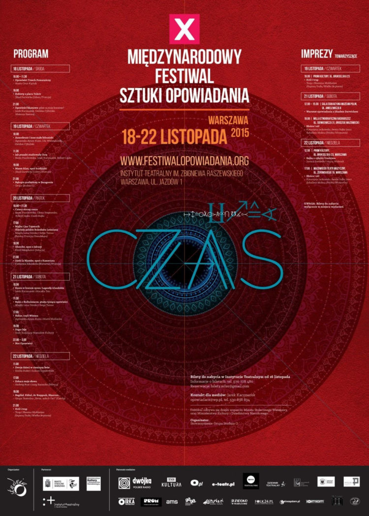 CZAS OPOWIEŚCI – X Międzynarodowy Festiwal Sztuki Opowiadania w Warszawie