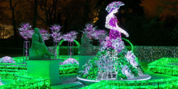 KRÓLEWSKI OGRÓD ŚWIATŁA plenerowa wystawa Muzeum Pałacu Króla Jana III w Wilanowie