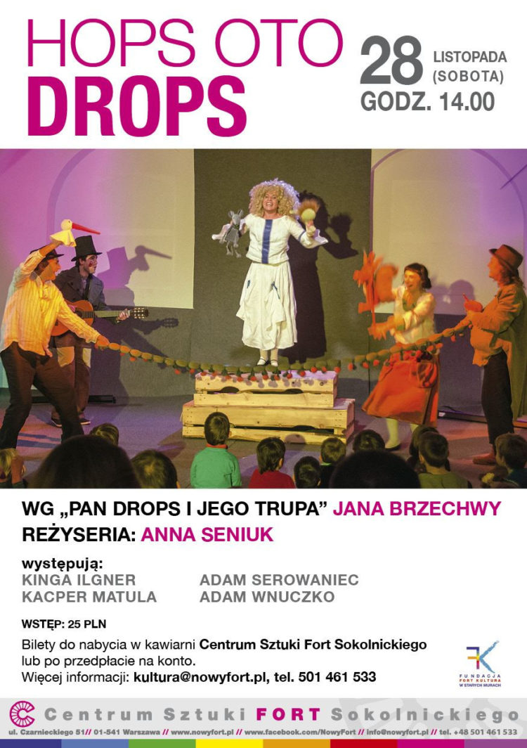 SPEKTAKLE DLA DZIECI W CENTRUM SZTUKI FORT SOKOLNICKIEGO