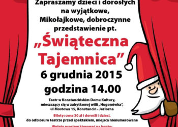 Teatralne Mikołajki z Fundacją Edulandia na scenie Konstancińskiego Domu Kultury!