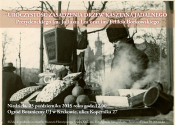 Uroczyste Zasadzenie Drzew Kasztana w Ogrodzie Botanicznym UJ