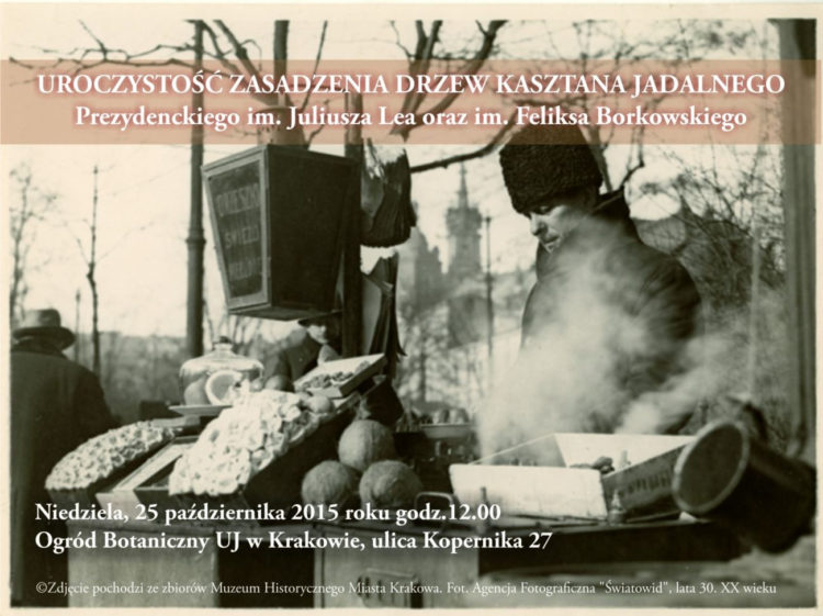 Uroczyste Zasadzenie Drzew Kasztana w Ogrodzie Botanicznym UJ