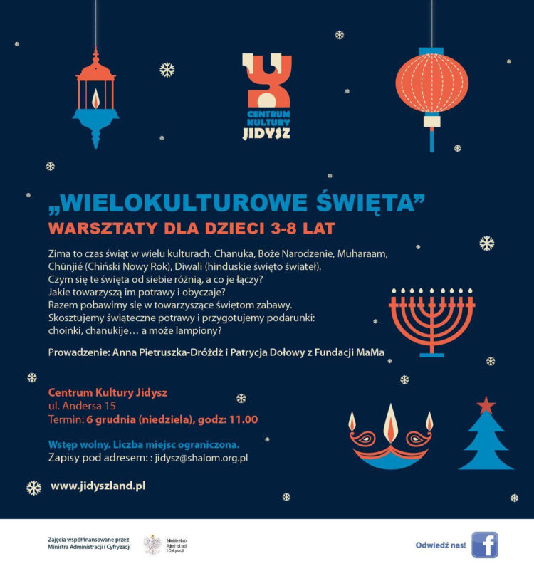 WIELOKULTUROWE ŚWIĘTA WARSZTATY DLA DZIECI 3-8 LAT