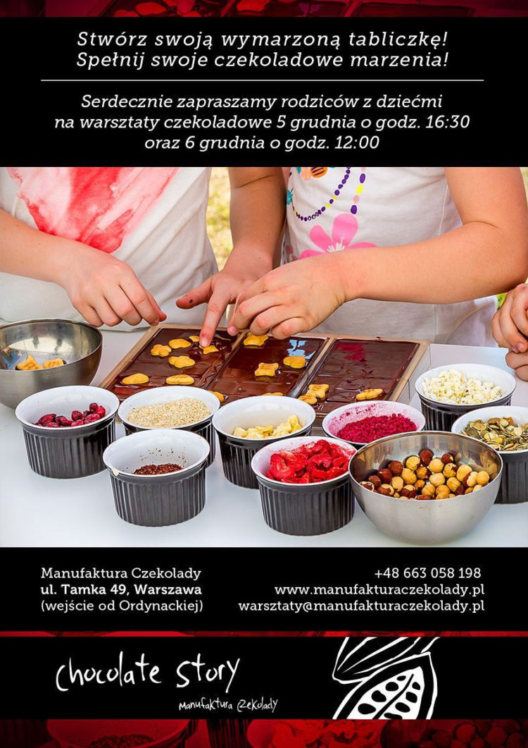 Warsztaty czekoladowe w Manufakturze Czekolady