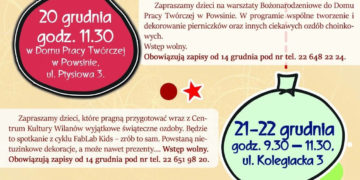 Warsztaty bożonarodzeniowe dla dzieci