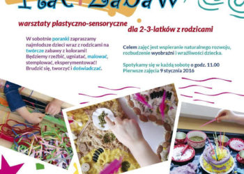 KREATYWNY PLAC ZABAW warsztaty plastyczno-sensoryczne dla 2-3-latków z rodzicami