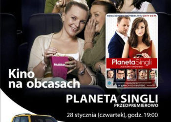 Komedia w gwiazdorskiej obsadzie, z mnóstwem niespodzianek, jakich nie było do tej pory w żadnym polskim filmie–  „Planeta singli” przedpremierowo 28 stycznia w ramach cyklu  „Kino na Obcasach”