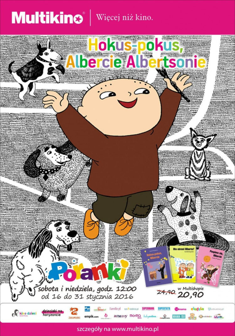 Hokus-Pokus, Albercie Albertsonie. W Lutym podczas poranków w Multikinie o godz. 12.00
