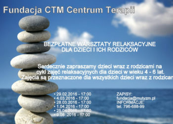 BEZPŁATNE warsztaty relaksacyjne dla dzieci i ich rodziców w wieku 5-8l
