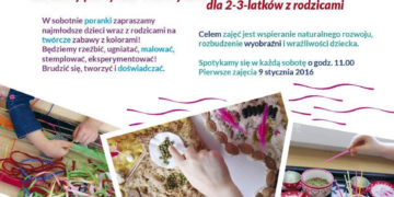 KREATYWNY PLAC ZABAW – warsztaty plastyczno-sensoryczne dla 2-3-latków z rodzicami