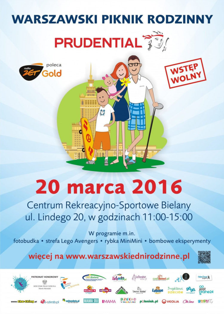 Rodzinne powitanie wiosny na Bielanach. Warszawski Piknik Rodzinny Prudential – 20 marca 2016