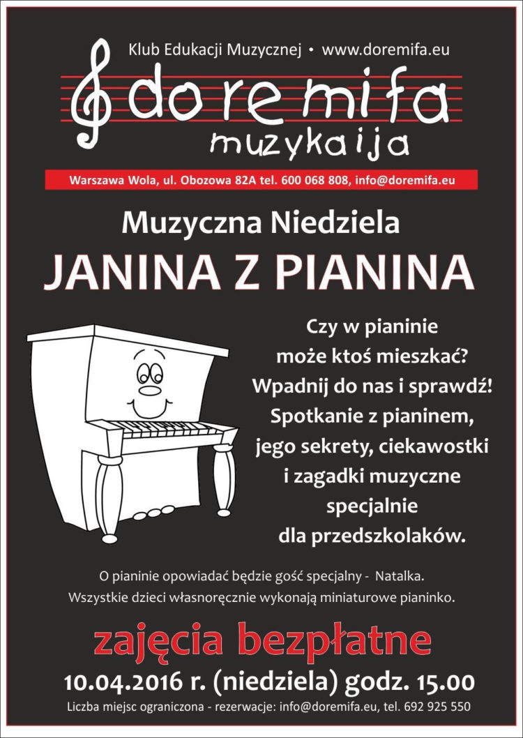 JANINA Z PIANINA