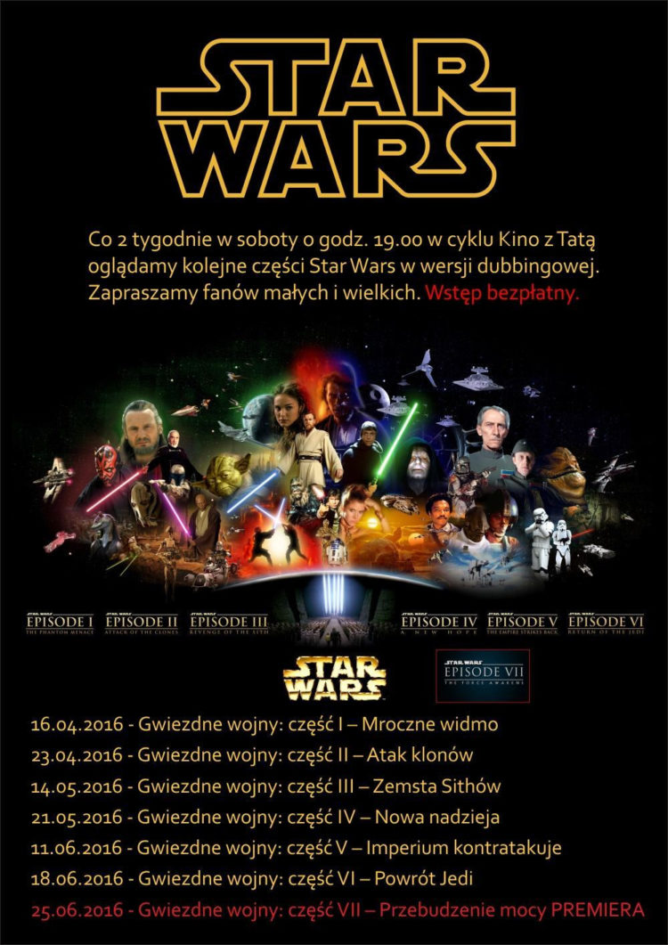 Star Wars w Kinie z Tatą – wszystkie części