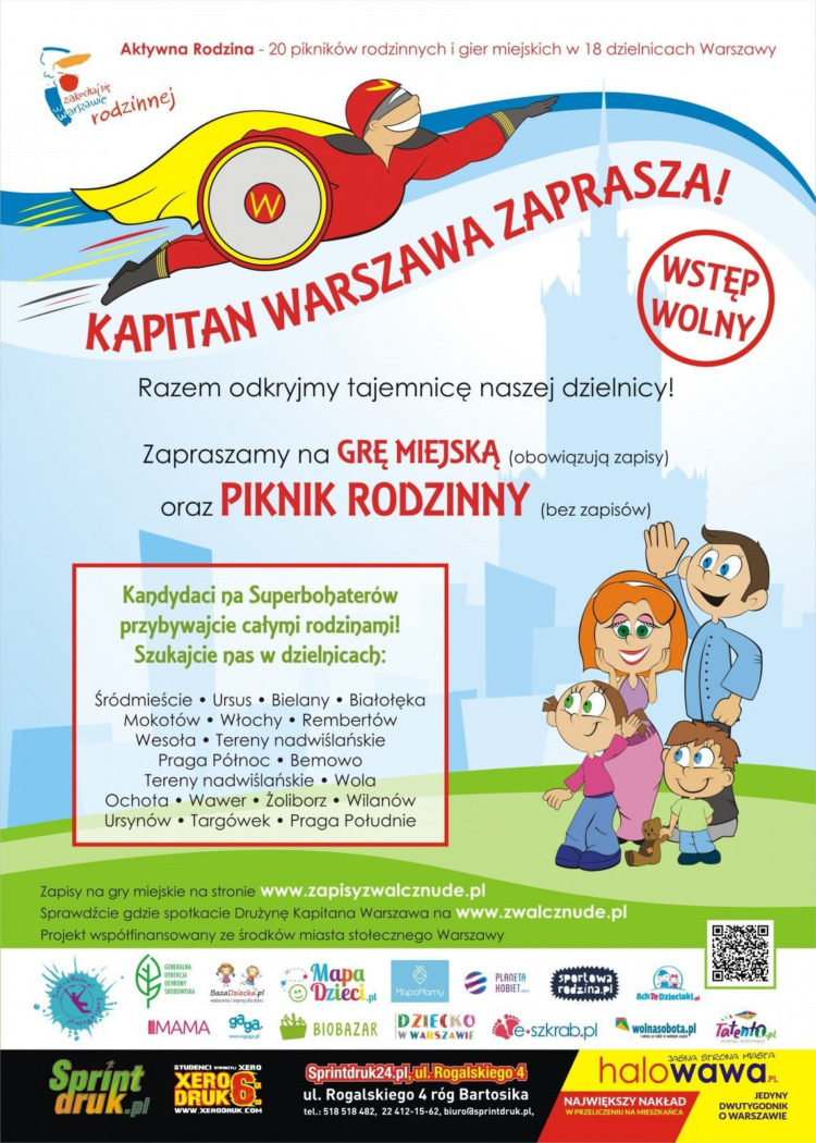 Rozwiąż zagadkę swojej dzielnicy i zostań Superbohaterem! Kapitan Warszawa szuka właśnie Ciebie!