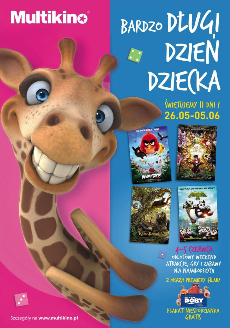 Bardzo długi Dzień Dziecka tylko w warszawskich kinach sieci Multikino!