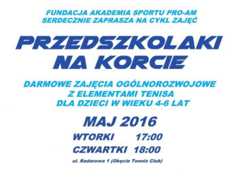 Przedszkolaki na korcie – bezpłatne zajęcia dla dzieci 4-6 lat