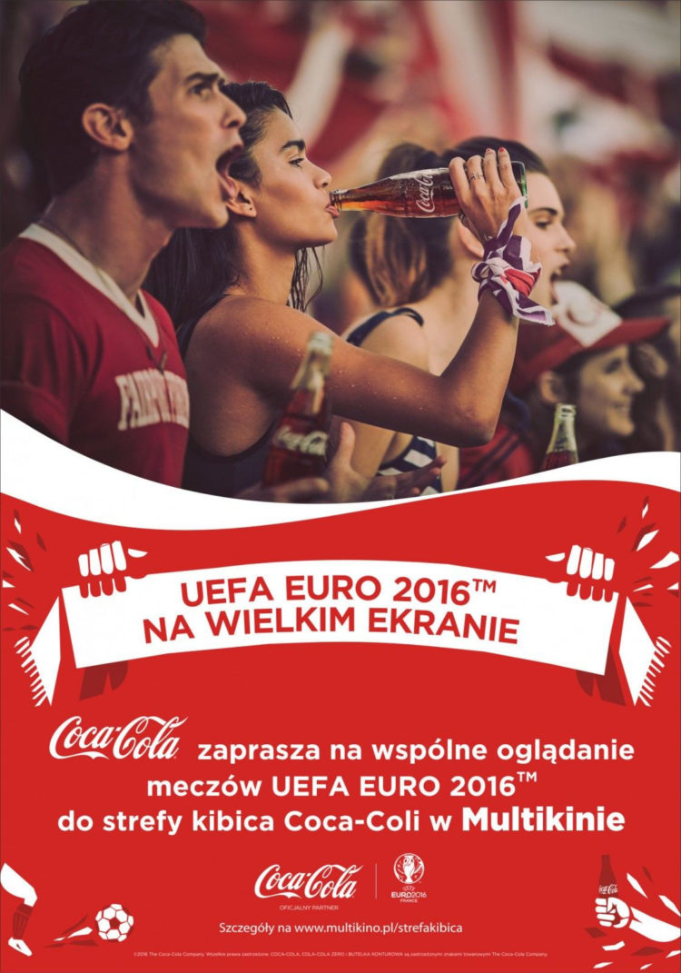 UEFA EURO 2016™ na wielkim ekranie  w strefach kibica Coca-Cola