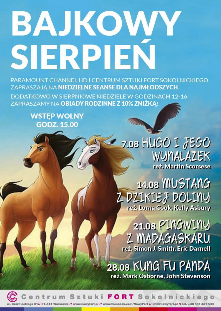 Bajkowy sierpień dla najmłodszych – „MUSTANG Z DZIKIEJ DOLINY”