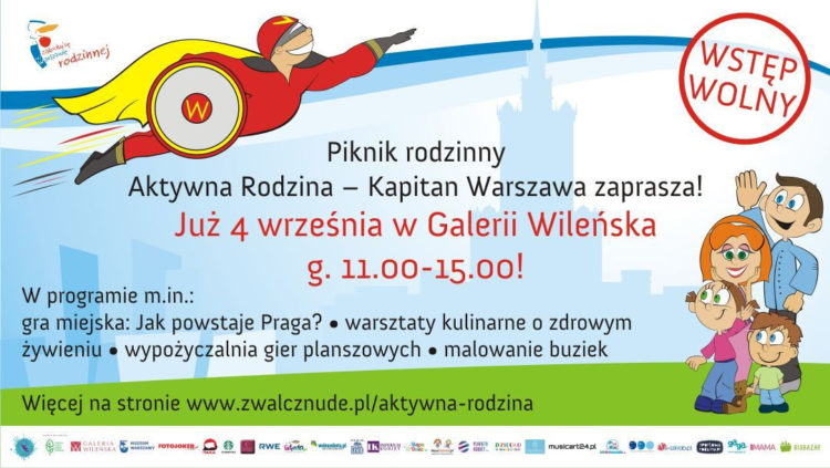 Gry miejskie i pikniki rodzinne – Wawer – Galeria Ferio, Praga – Północ – Galeria Wileńska Kapitan Warszawa szuka właśnie Ciebie!