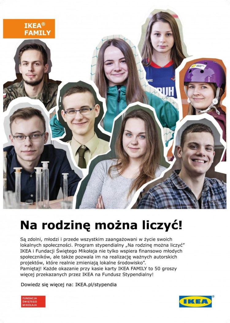 Klienci IKEA tworzą fundusz stypendialny programu „Na rodzinę można liczyć”