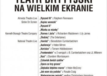 Teatr brytyjski na wielkim ekranie – nowy repertuar spektakli od września 2016 roku w Multikinie
