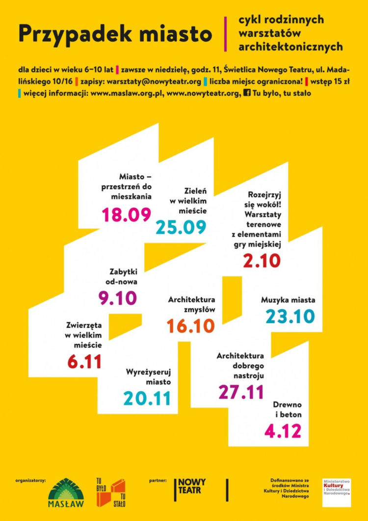„Przypadek miasto” cykl rodzinnych warsztatów architektonicznych