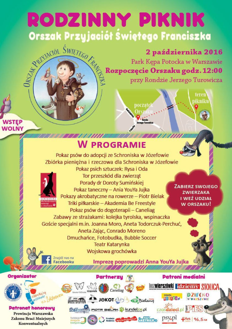 Orszak Przyjaciół Świętego Franciszka już 2 października!