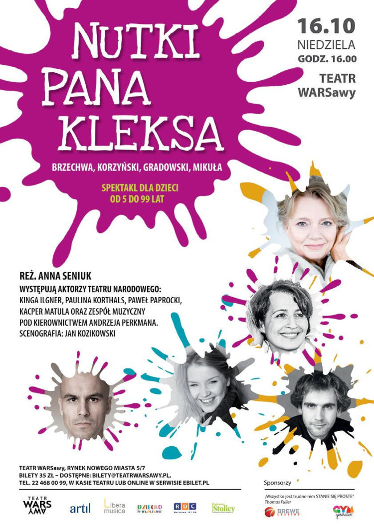 „Nutki Pana Kleksa” w Teatrze WARSawy
