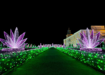 KRÓLEWSKI OGRÓD ŚWIATŁA wystawa plenerowa Muzeum Pałacu Króla Jana III w Wilanowie