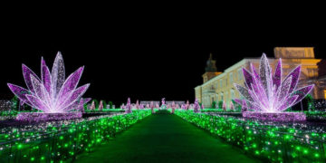 KRÓLEWSKI OGRÓD ŚWIATŁA wystawa plenerowa Muzeum Pałacu Króla Jana III w Wilanowie