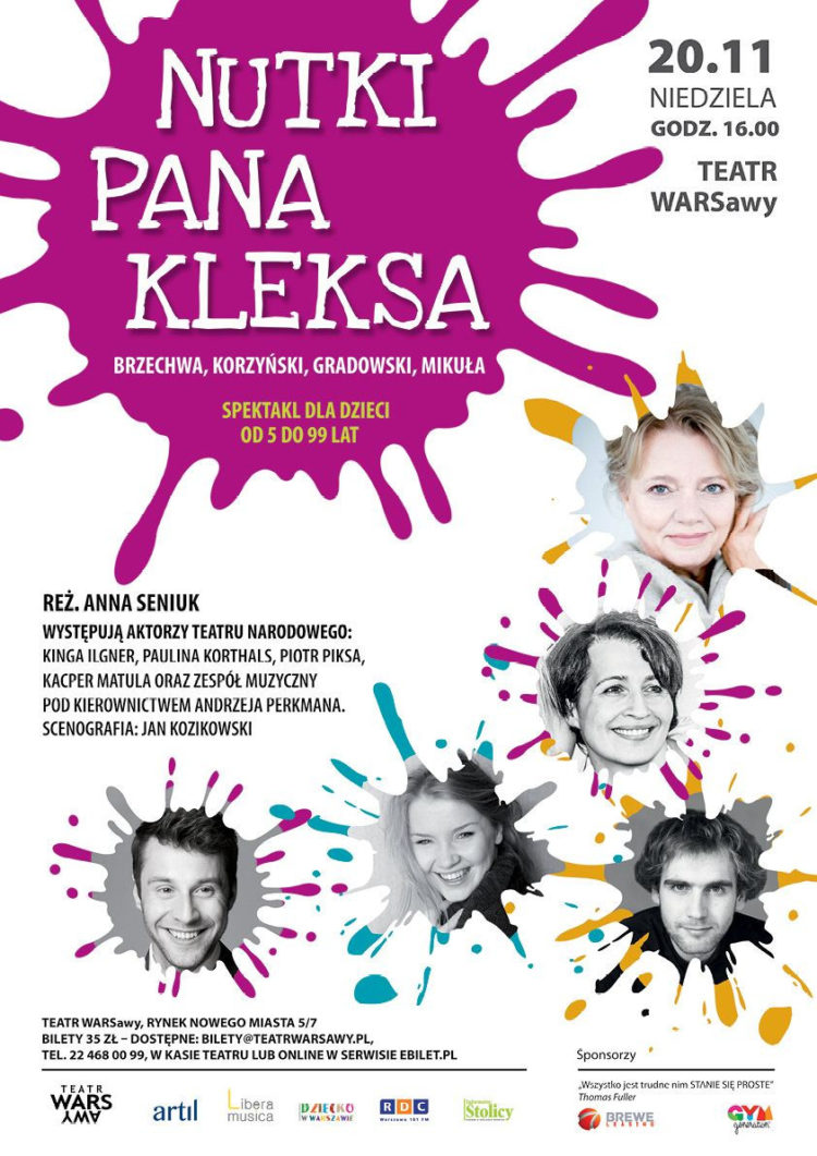 „Nutki Pana Kleksa” w Teatrze WARSawy