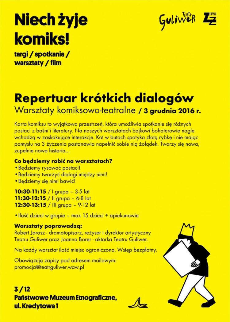 Repertuar krótkich dialogów. Warsztaty komiksowo-teatralne