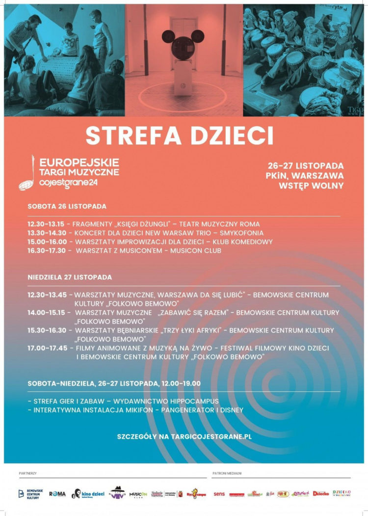 Strefa dzieci na Europejskich Targach Muzycznych