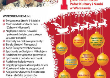 Warszawa wita Święta już w najbliższą sobotę! 10 grudnia 2016r. w Pałacu Kultury i Nauki w Warszawie!