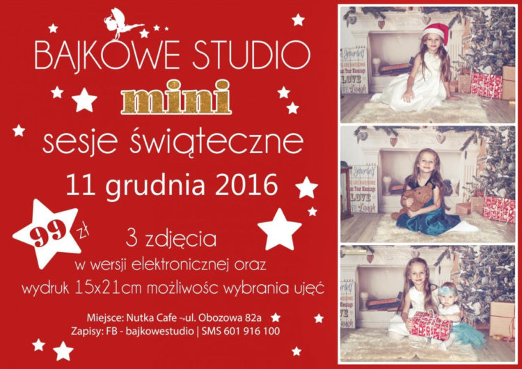 Bajkowe Studio mini sesje świąteczne
