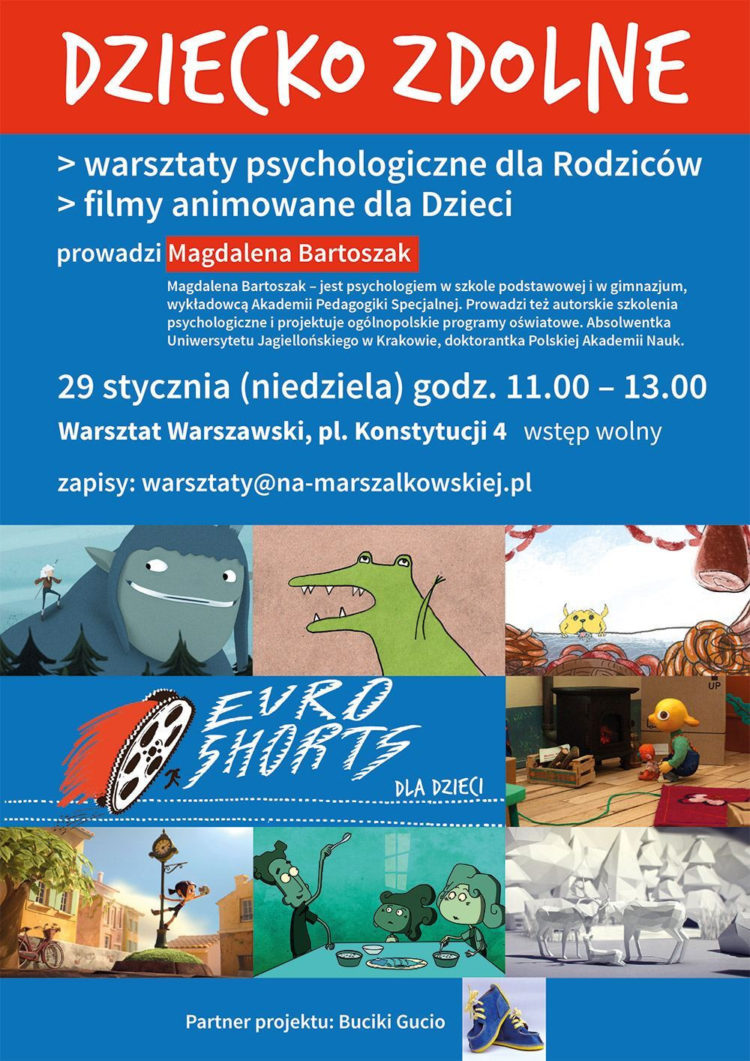 Bezpłatne warsztaty dla Rodziców „Zdolne dziecko i jego rozwój”