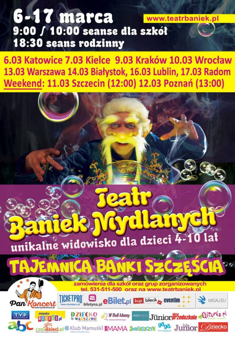 Teatr Baniek Mydlanych zaprasza na unikalne widowisko dla dzieci i prezentuje nowy spektakl