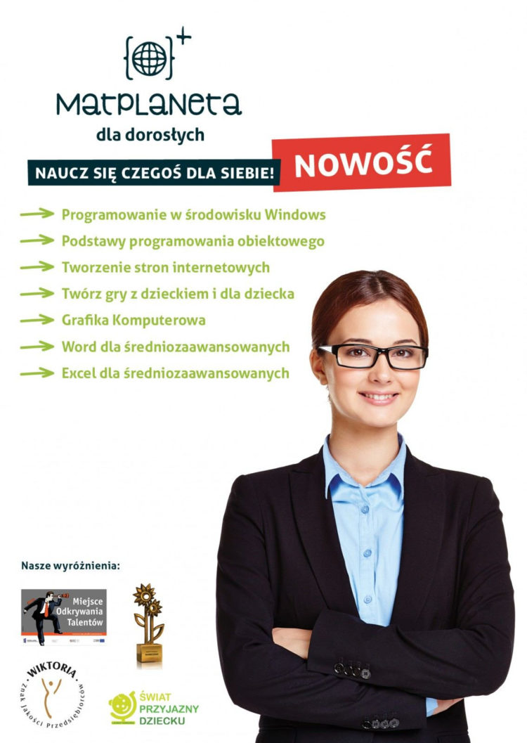 Kursy informatyczne dla dorosłych organizowane przez Matplanetę