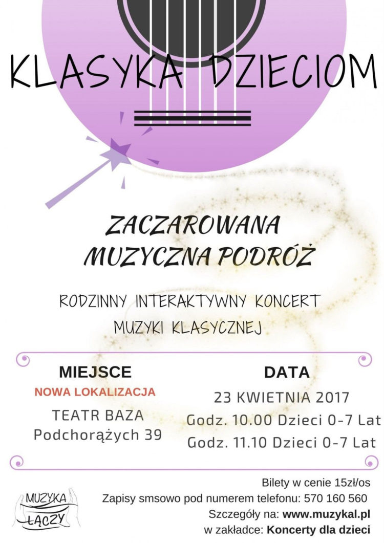 KONCERT RODZINNY „ZACZAROWANA MUZYCZNA PODRÓŻ”