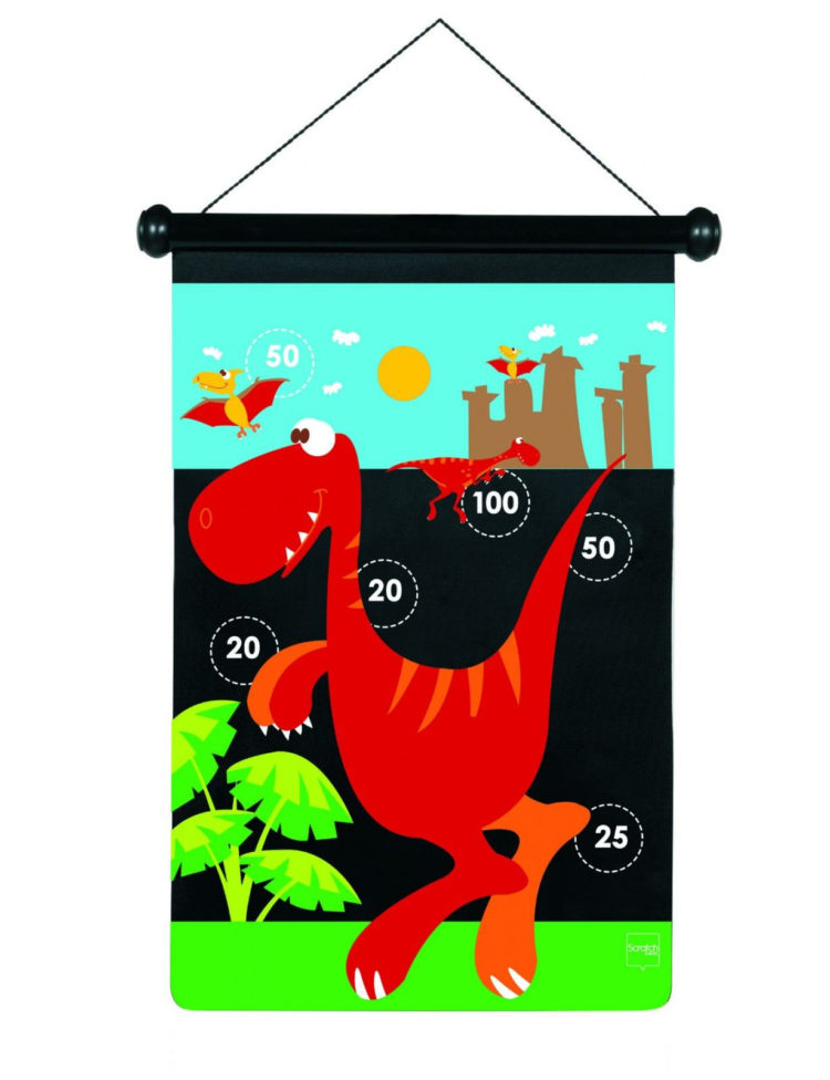 Rzutki magnetyczne „Dinozaur marki Scratch”